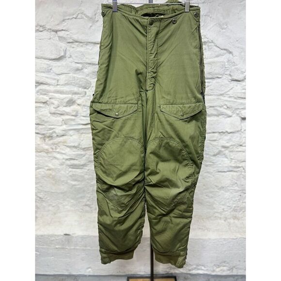 Vtg 70s US Air Force Cargo Pants Extreme Cold Weather Trouser Type F-1B USAF - Picture 1 of 12